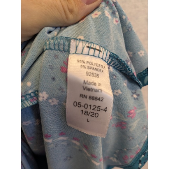 Woman Within Womens Dress Size 18/20 L Teal Paisley‎ Print 3/4 Sleeve Casual - Picture 6 of 8